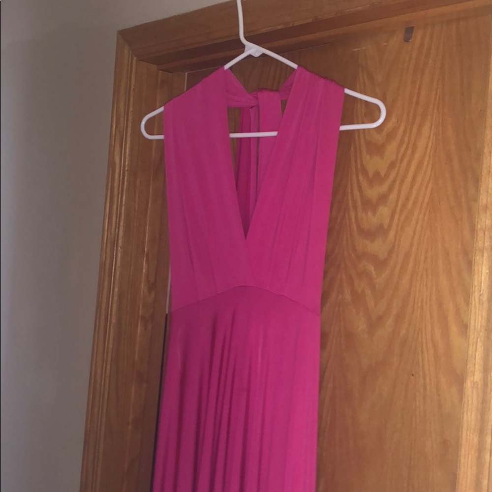 Henkaa Hot Pink Sakura Maxi Convertible Dress O/S